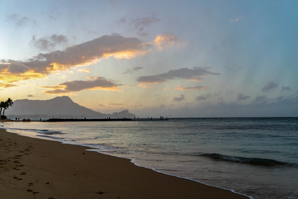 Diamond Head from Waikiki Beach