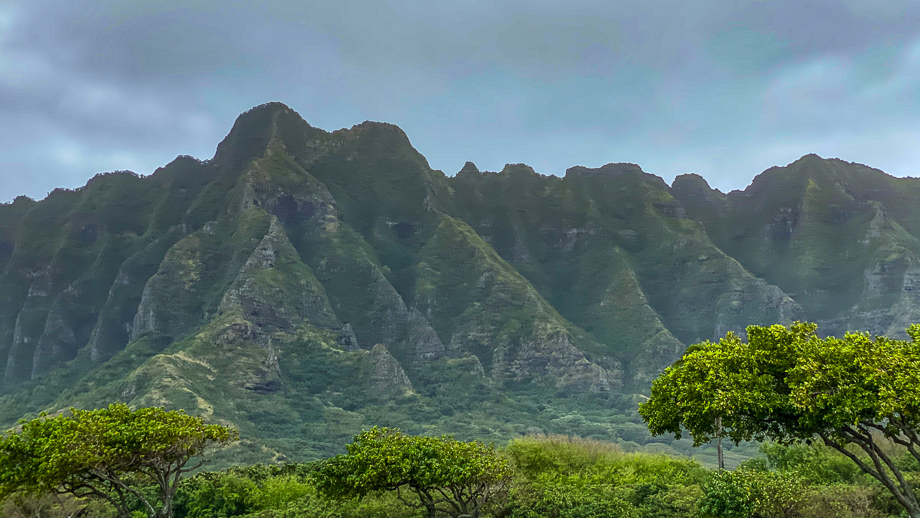 Ko’olau mountains on Oahu