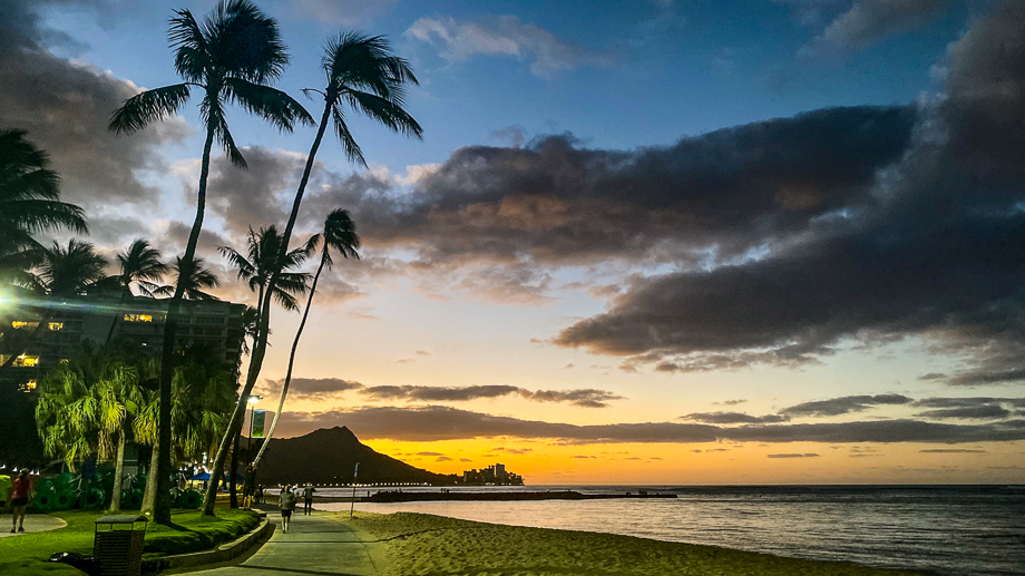 Sunrise over Diamond Head