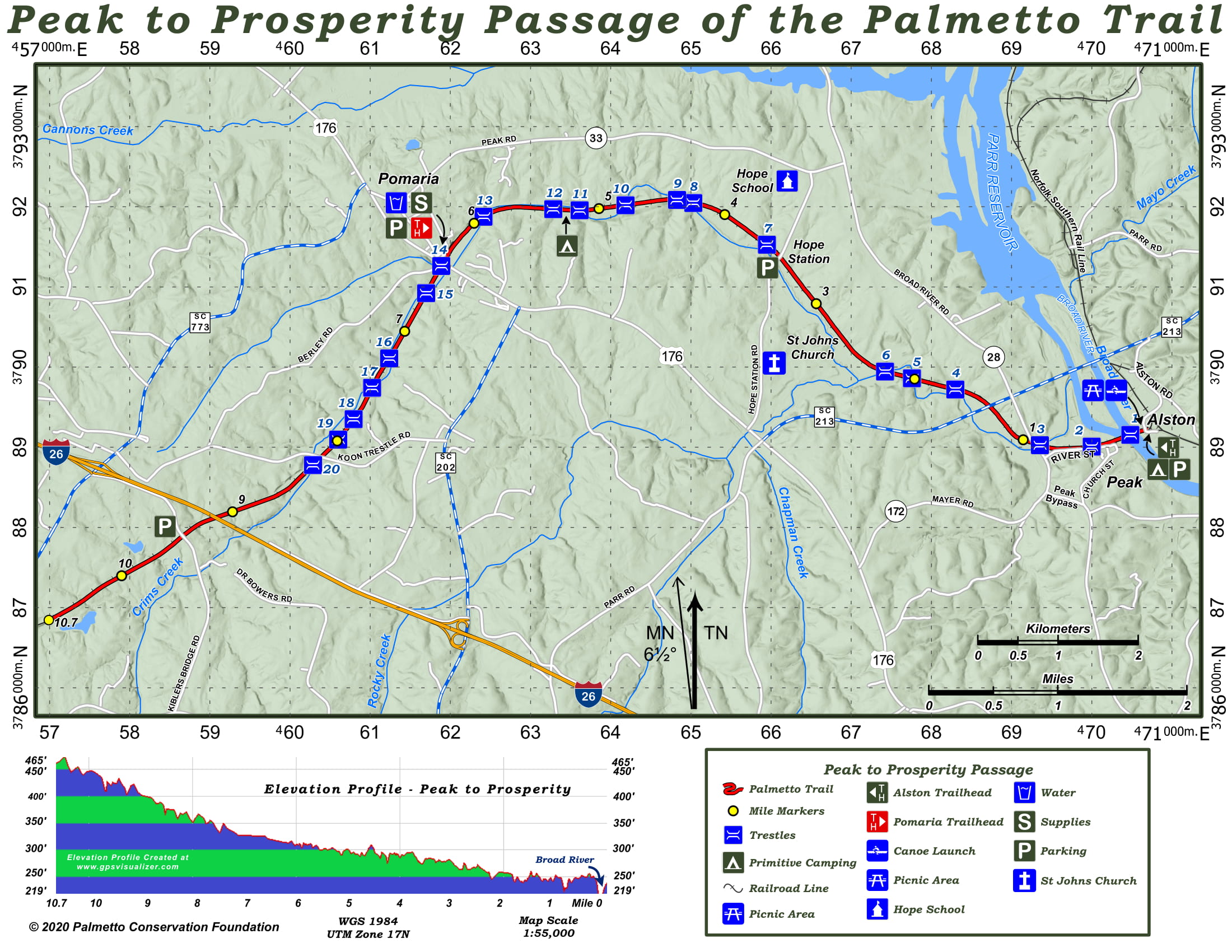 Palmetto Trail Peak to Prosperity Passage