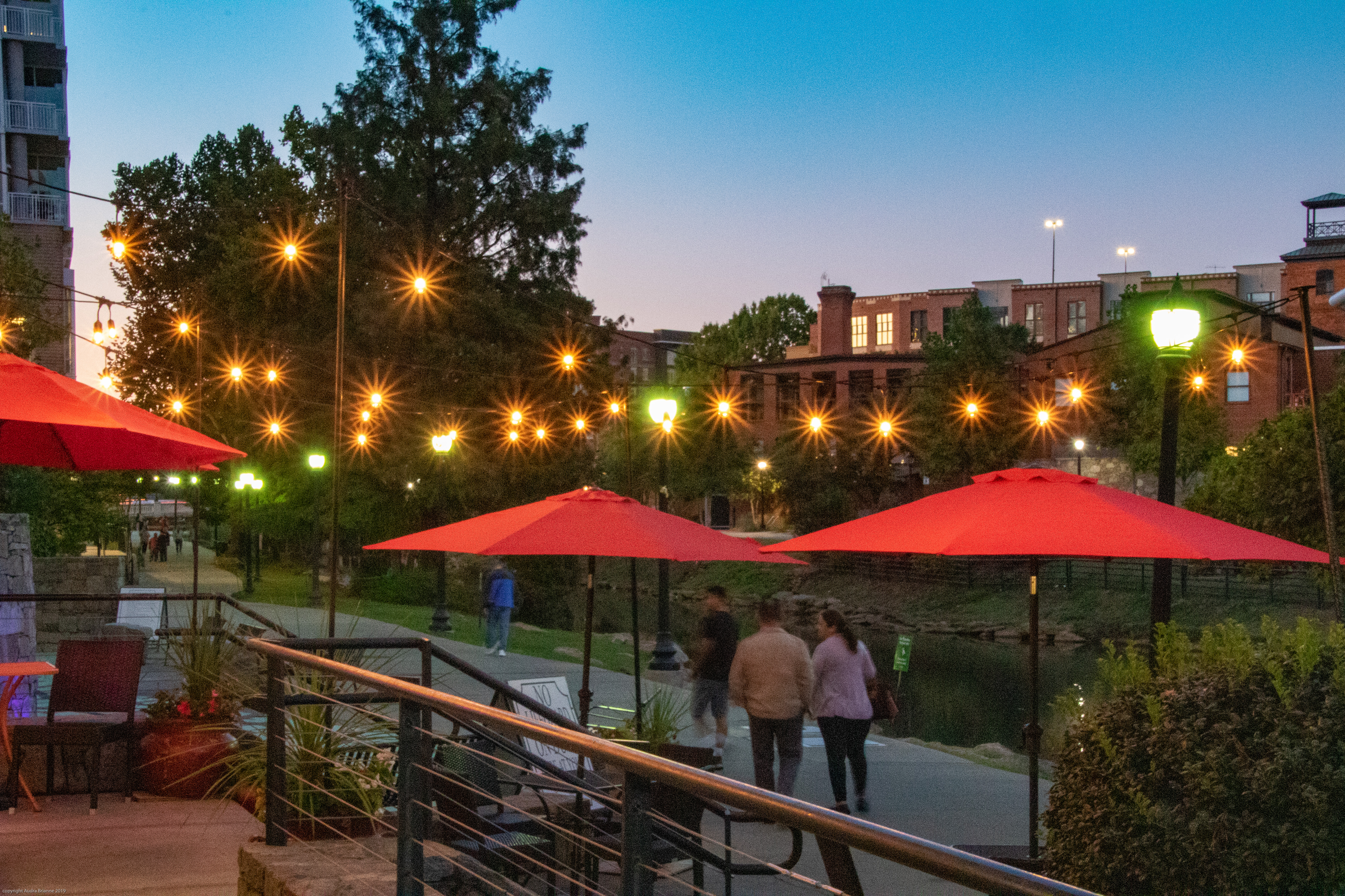 Greenville SC by the Reedy River