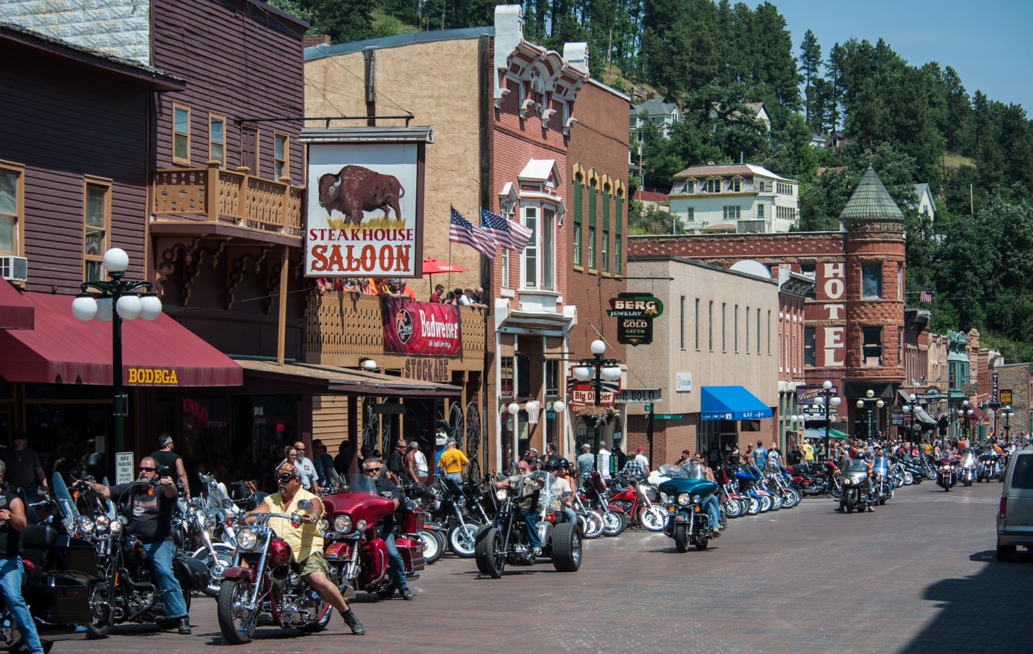 Sturgis Motorcycle Rally downtown Sturgis