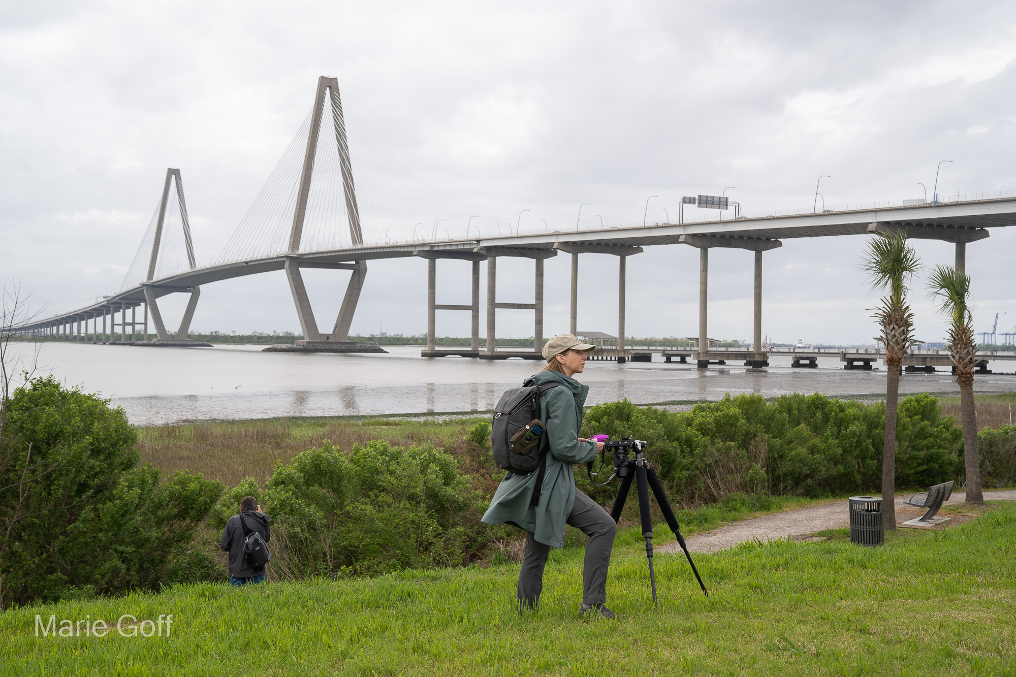 Photographer at Ravenel Bridge