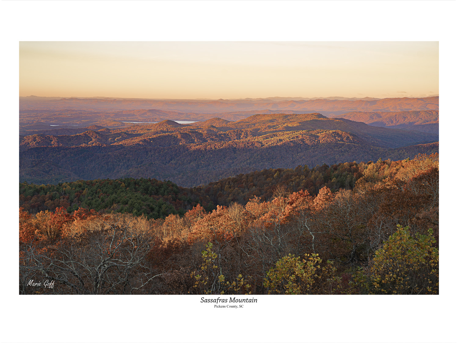 Sassafras Mountain highest peak in South Carolina