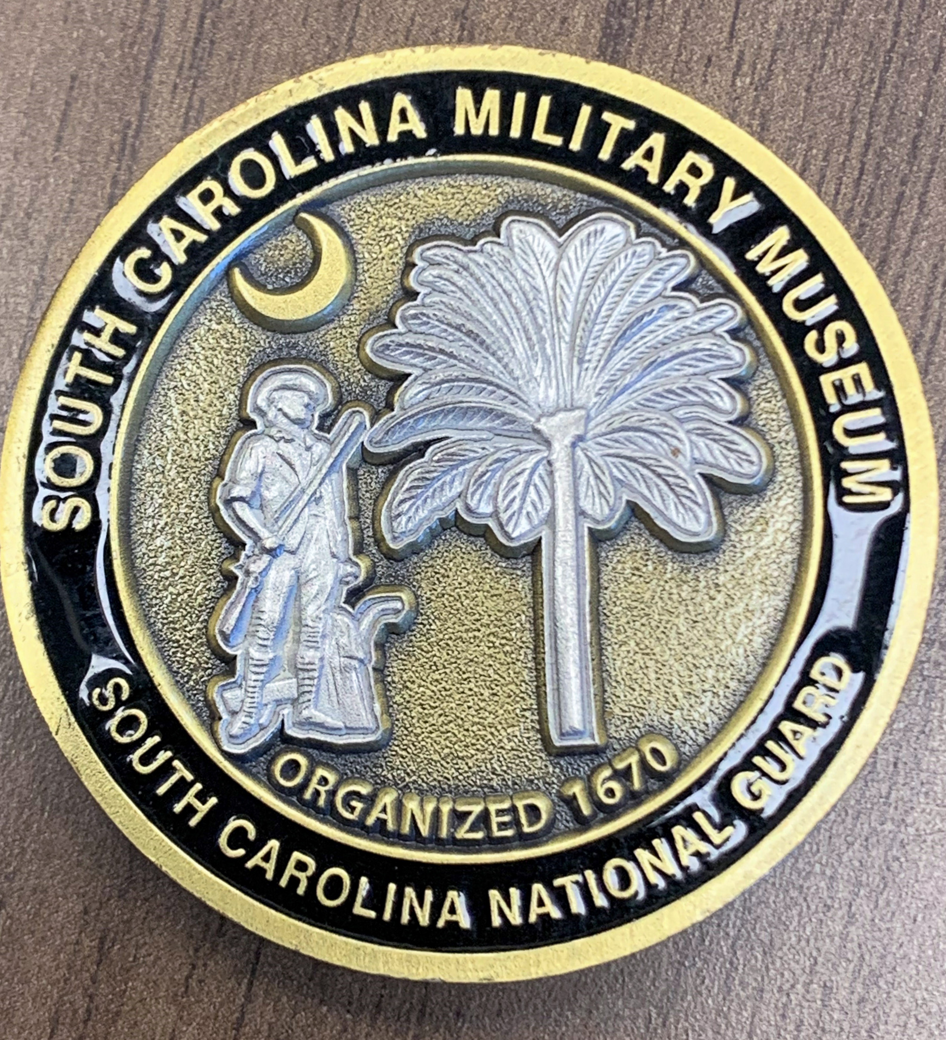 SC Military Foundation Coin Front