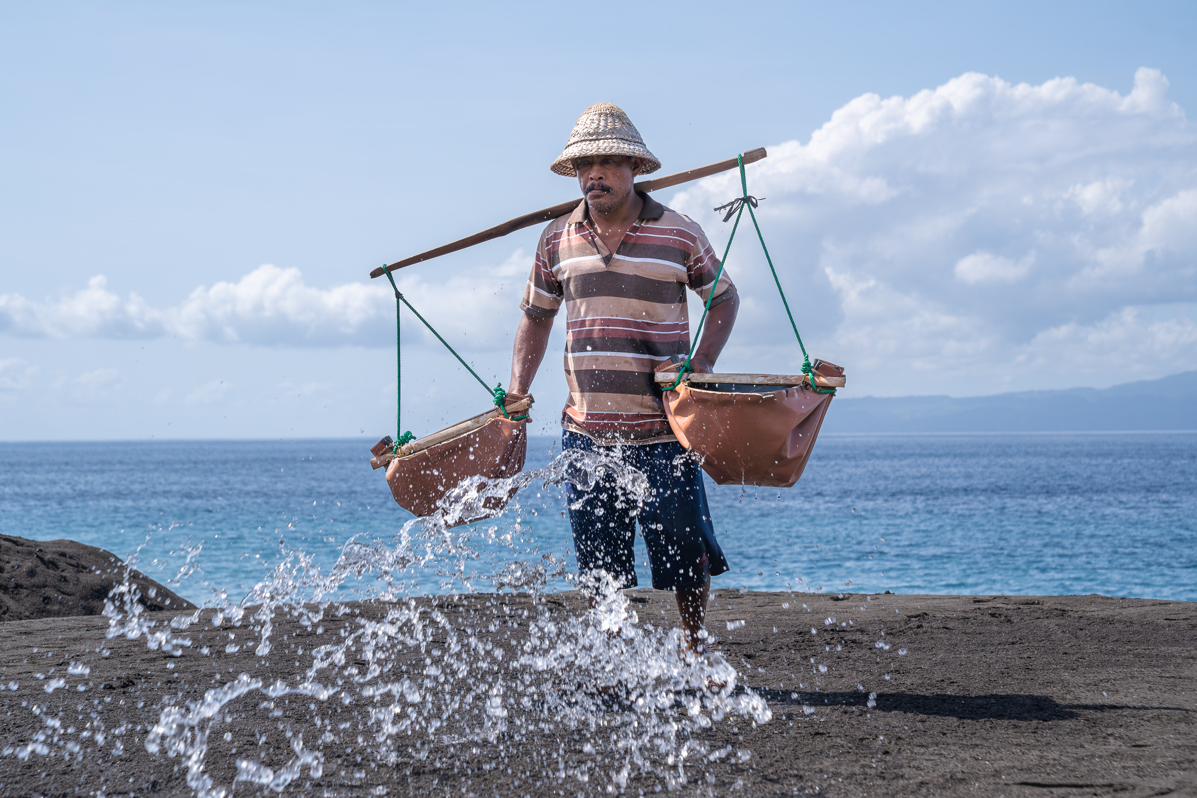 Sea Salt Harvesting in Bali
