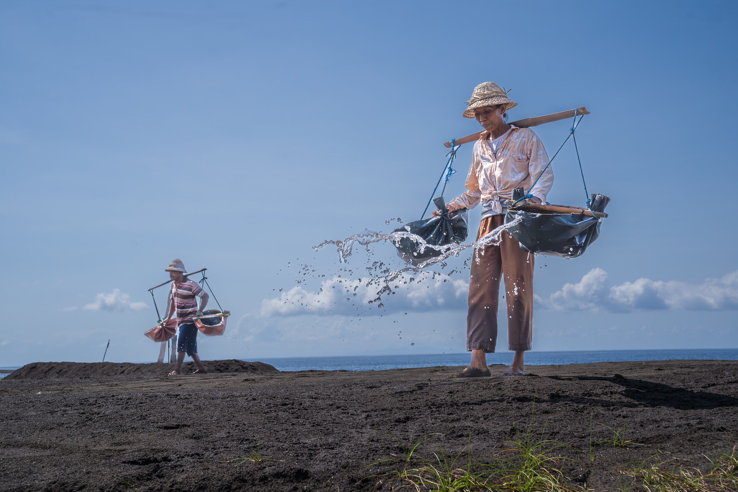 Sea Salt Harvesting in Bali