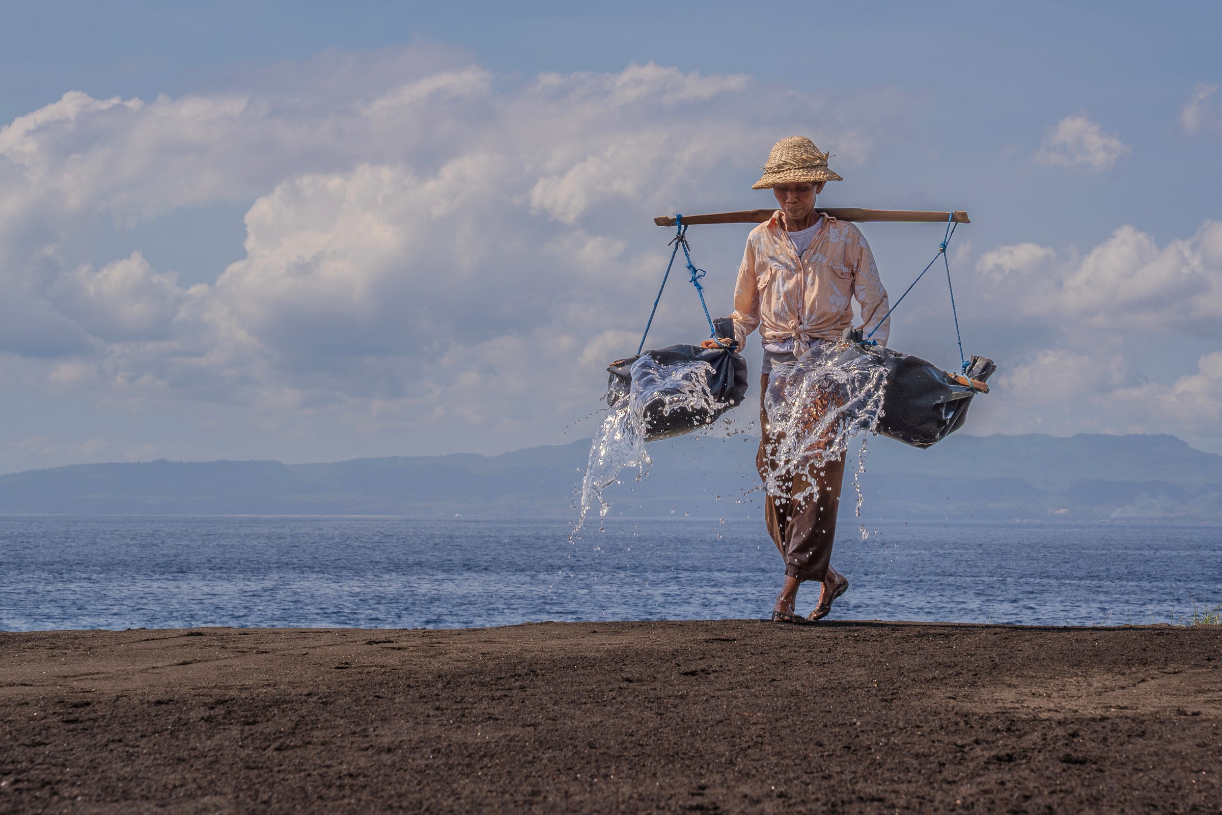 Sea Salt Harvesting in Bali