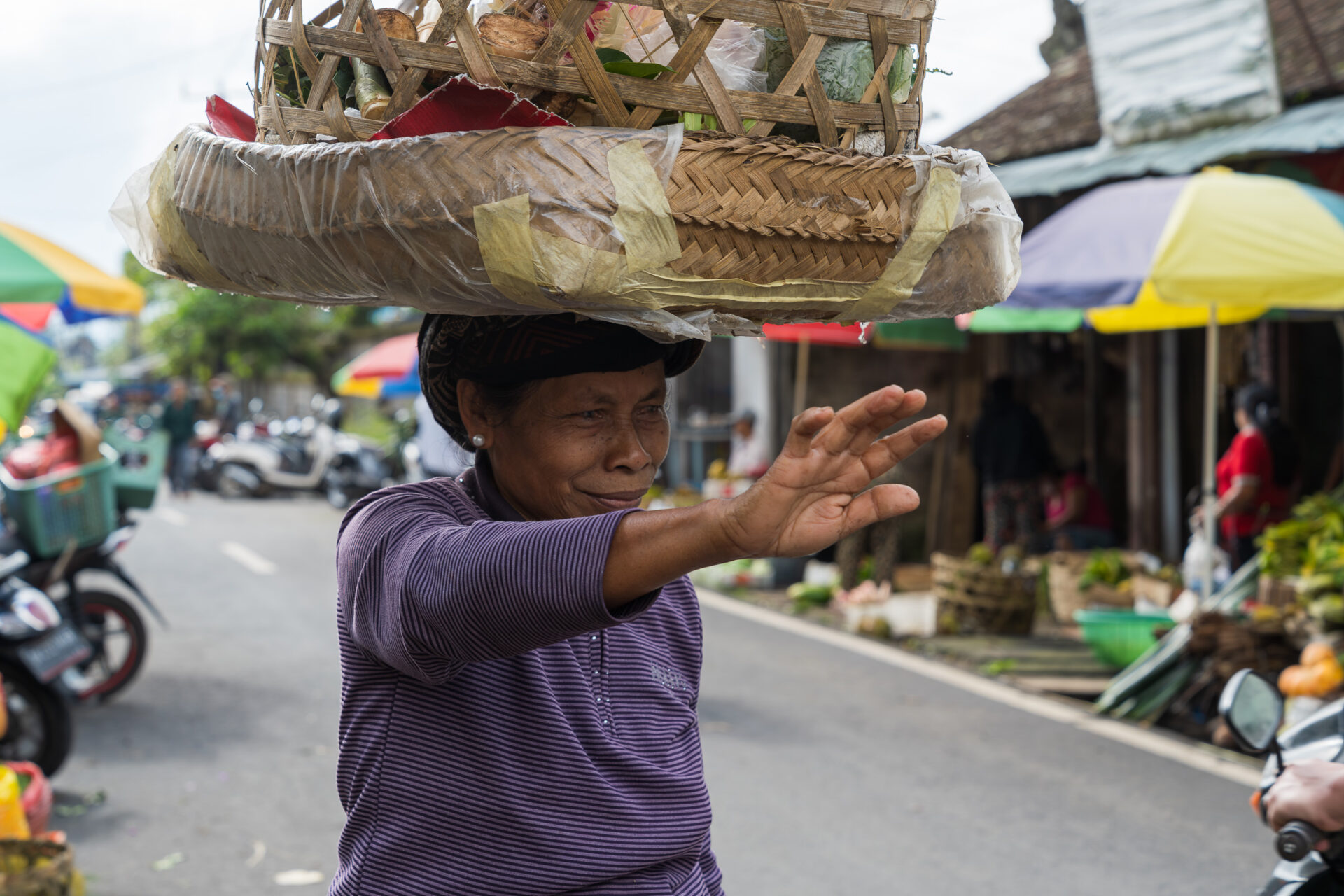 Portraits in a Bali Market