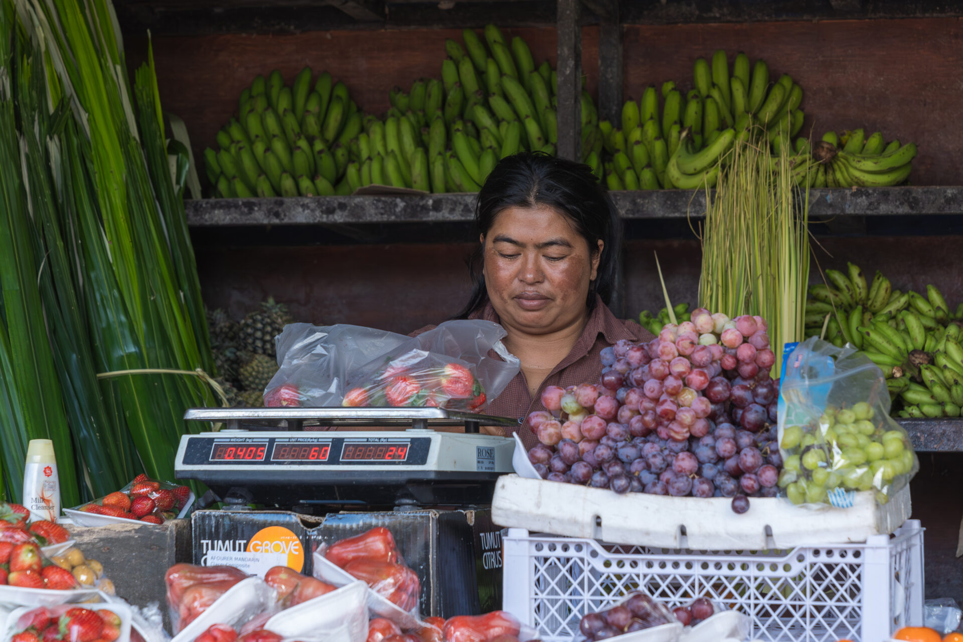 Portraits in a Bali Market