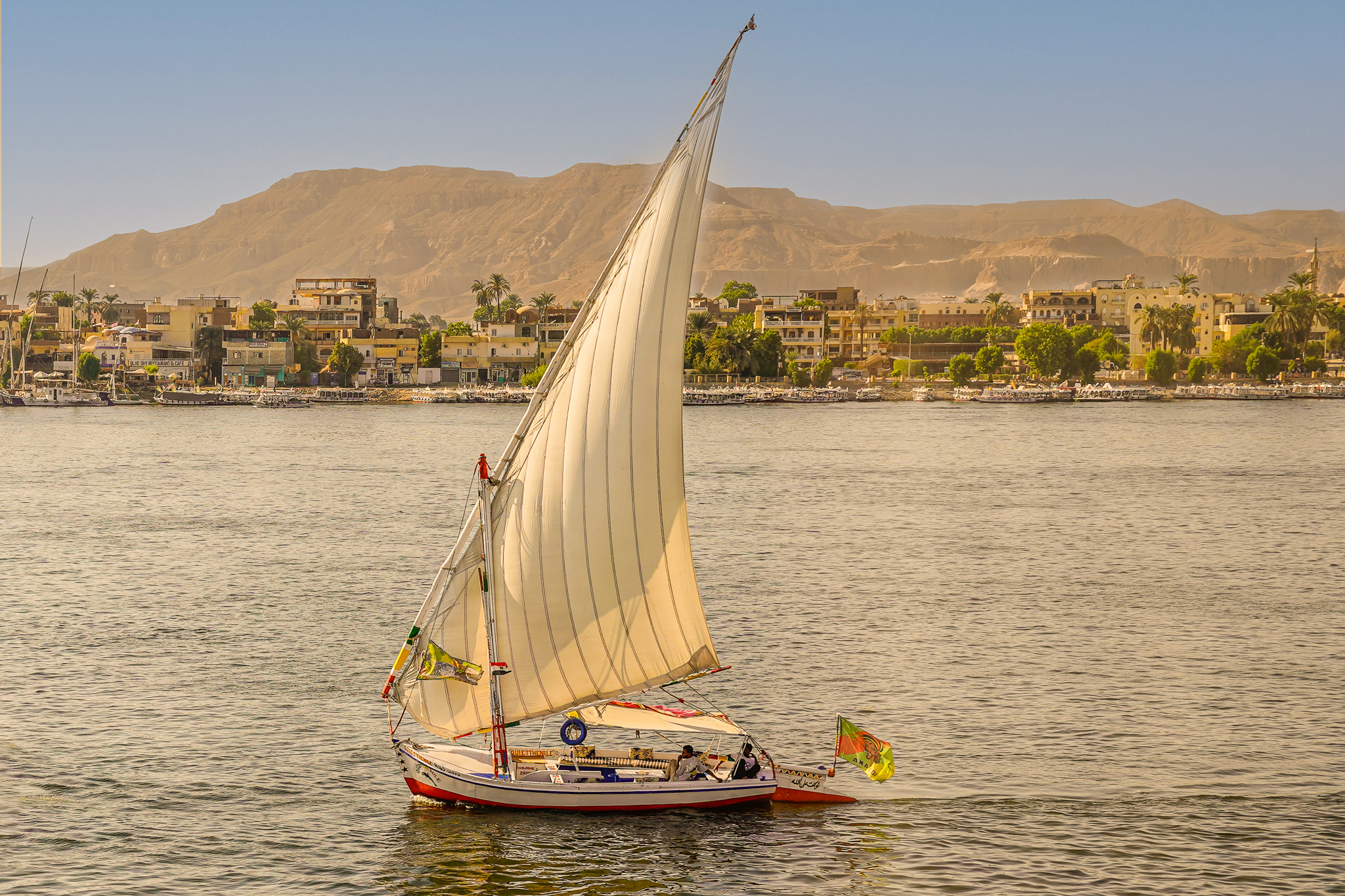 Faluka Sailing on the Nile River
