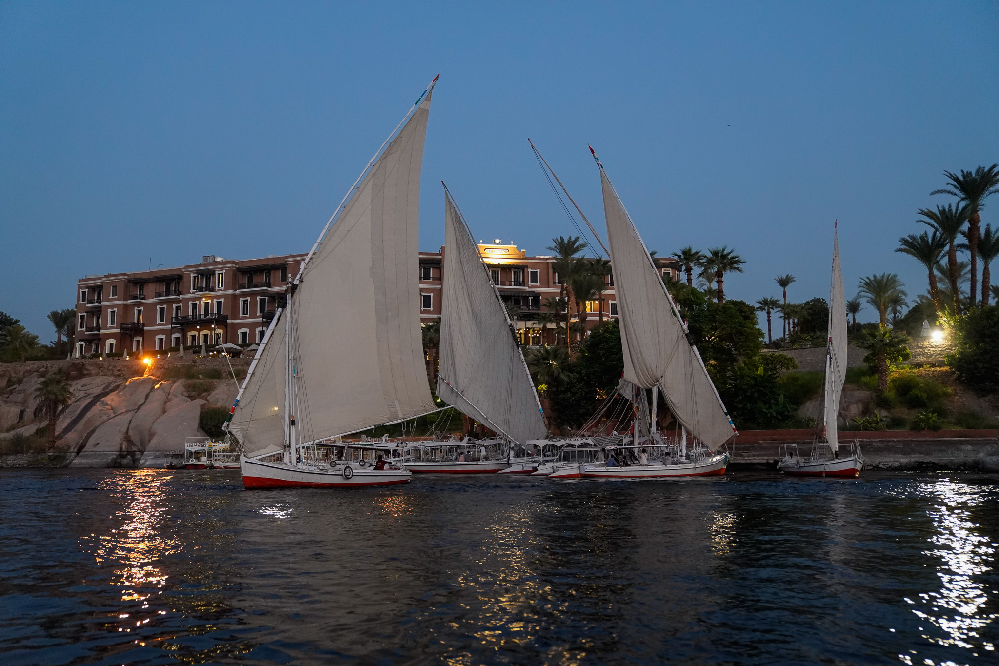felucca sailing on the Nile River