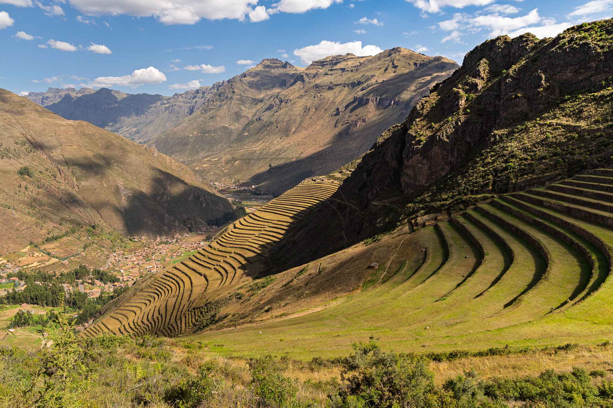terraced agriculture sacred valley Peru