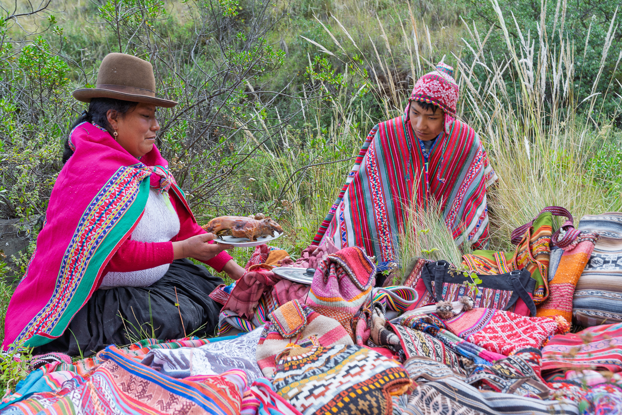 on the road to Machu Picchu