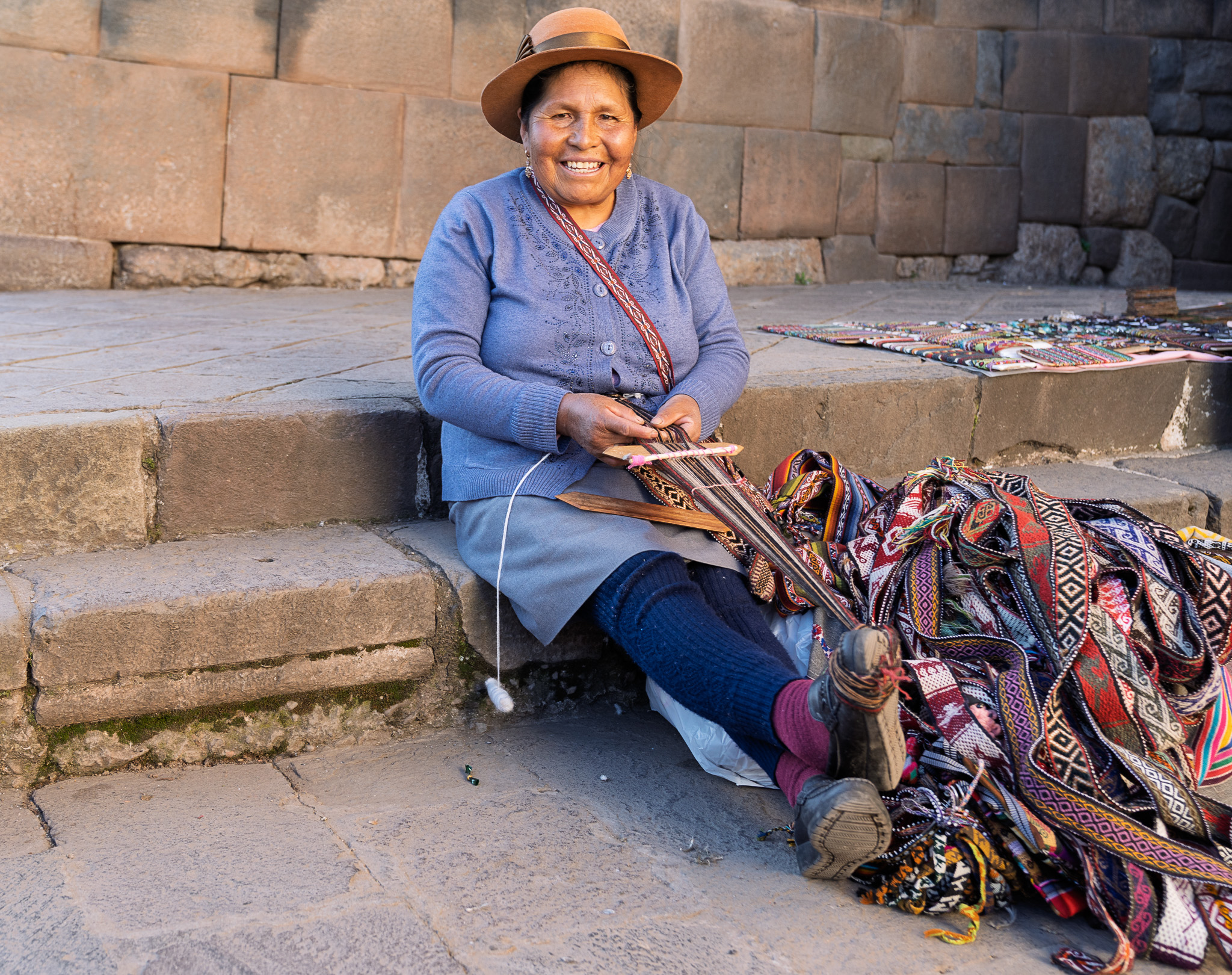 Cusco traditional weaver