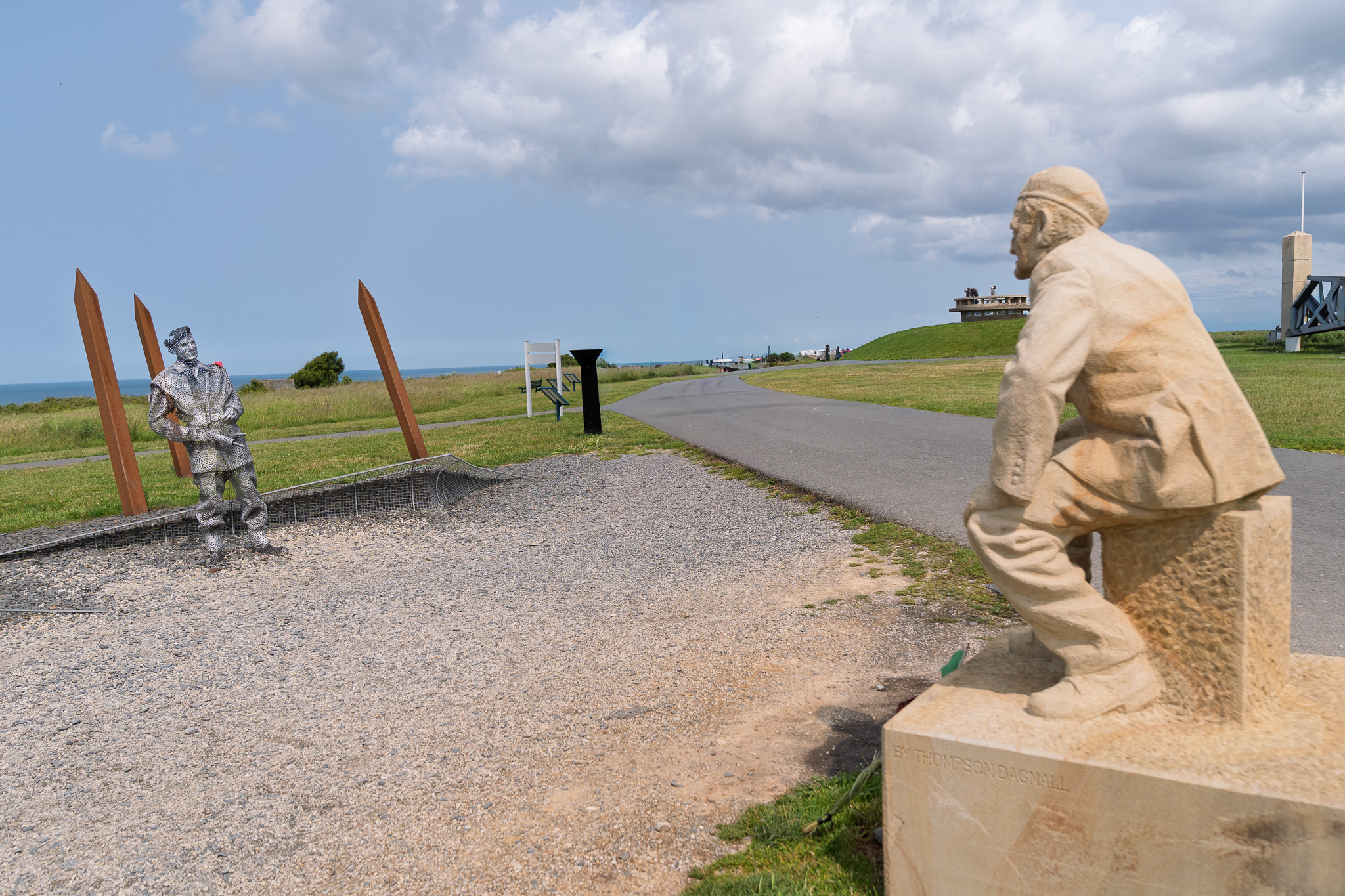 D-Day Veteran Bill Pendall, MM, looking at himself as he landed on D-Day as a 22-year old