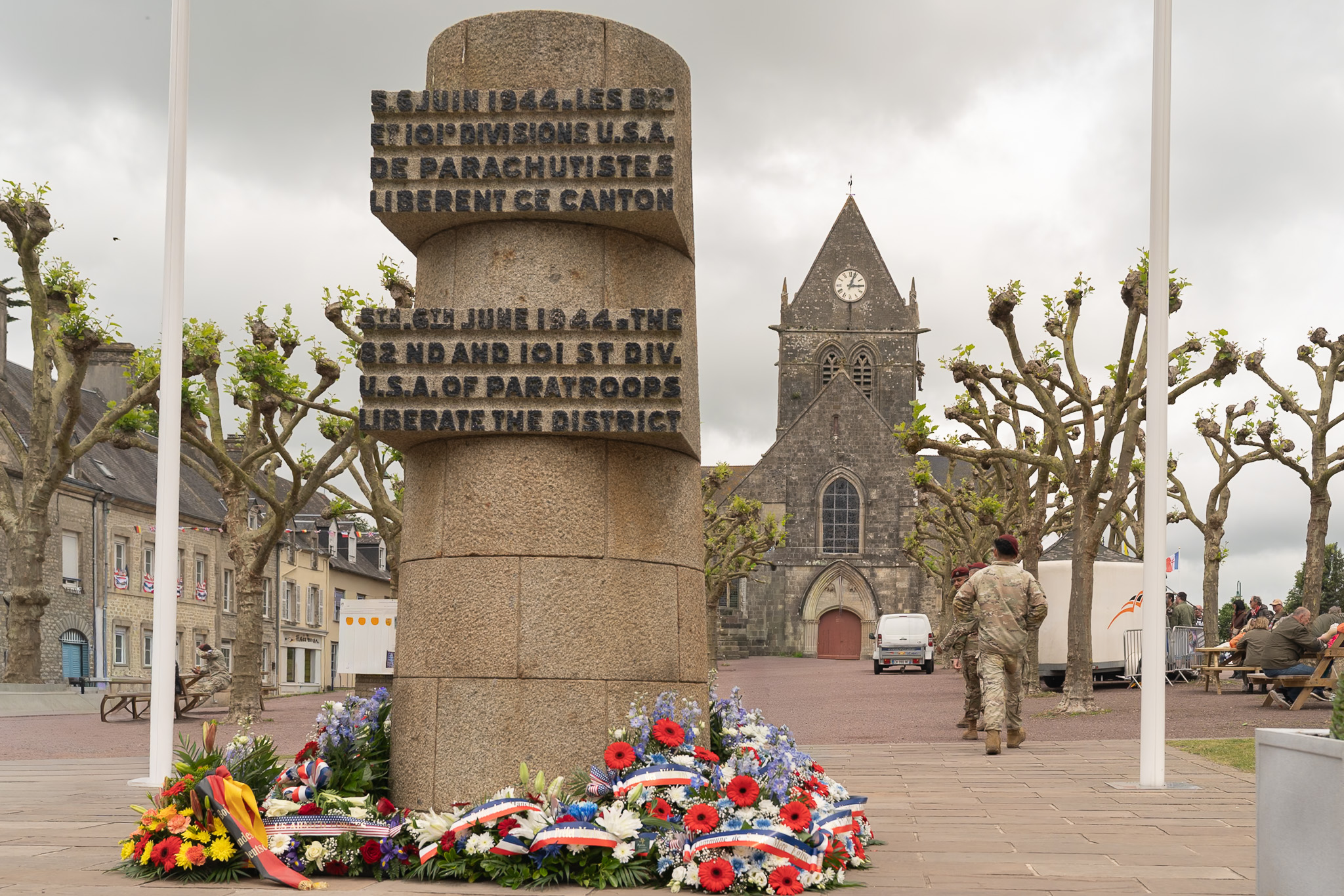 Liberation Monument a memorial to the 82nd and 101st Airborne Divisions