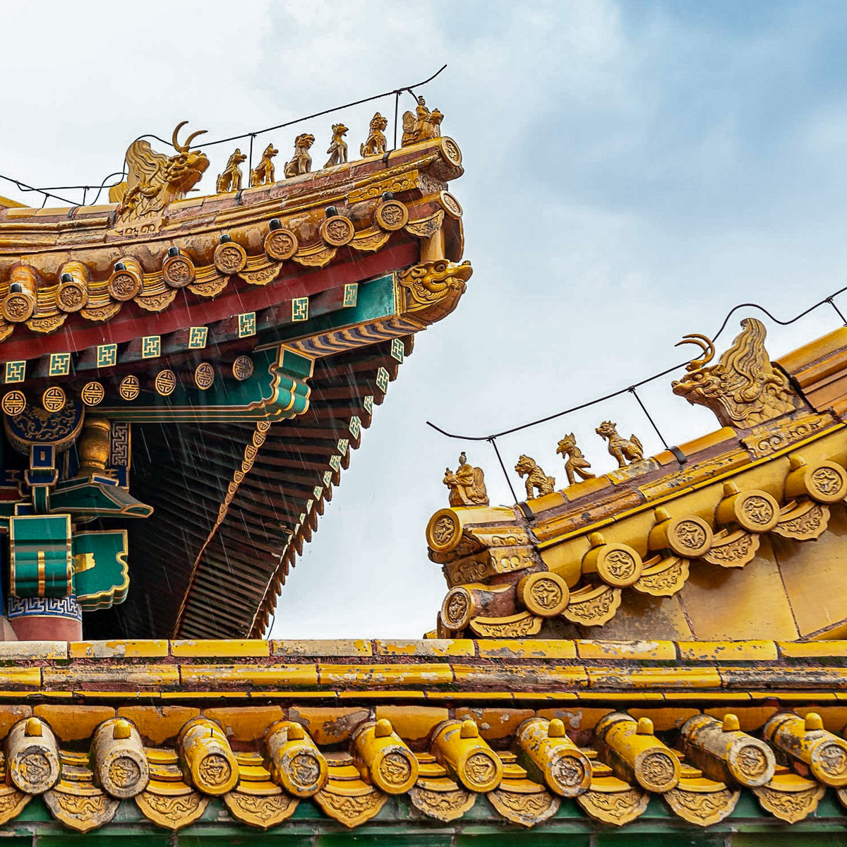 Imperial roof figures in the Forbidden City