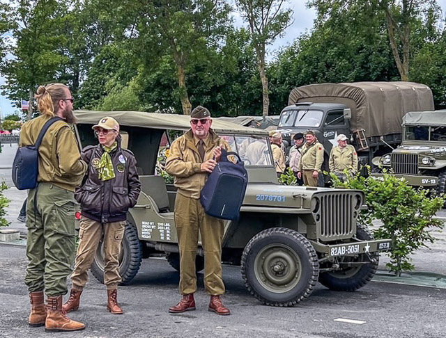 WWII Reenactors at the Overlord Museum the anniversary of D-Day.