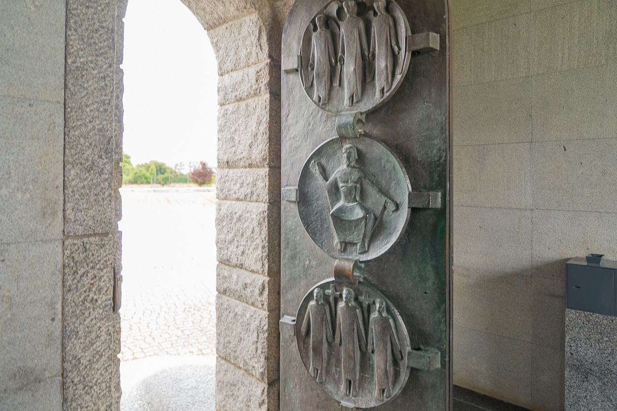 Door of the Le Cambe German War Cemetery