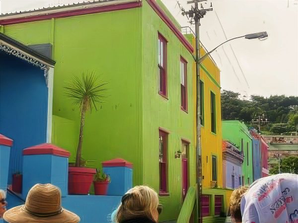 Coloful homes in Bo-Kaap Cape Town, South Africa