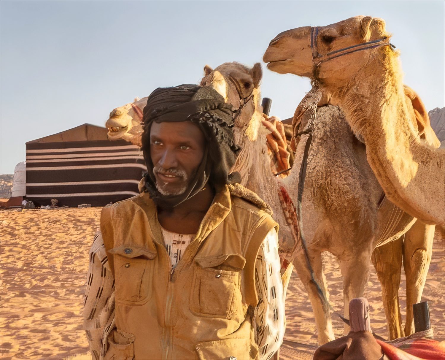 On the expedition to Jordan, we met a Bedouin camel herder in the Wadi Rum