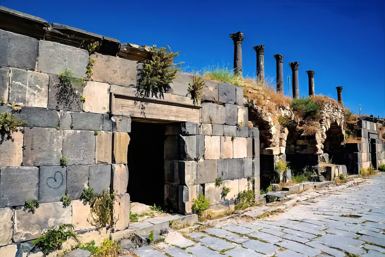 Ruins of ancient Gadara at Umm Qais, Jordan