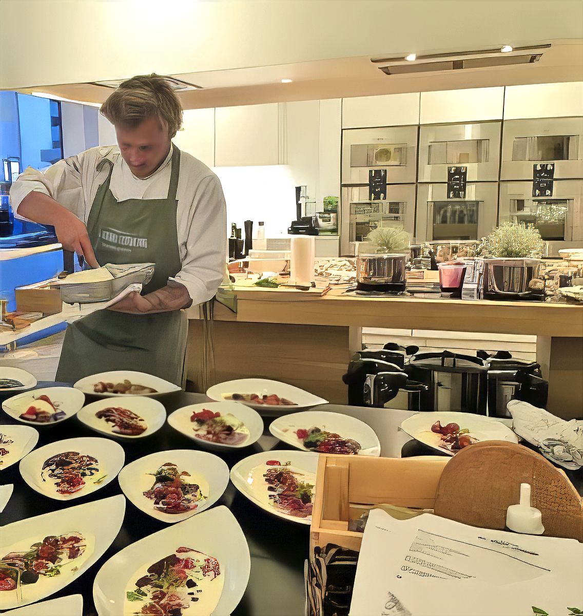 Commis Chef with the Cold-Bowl Ice Cream