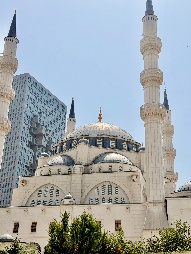 Namazgah Mosque aka Great Mosque of Tirana with the minerates showing, one of the most beautiful places in a backpack full of memories.